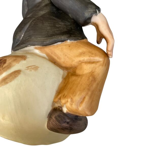 Albert E Price Clown Sitting On Globe Vintage 1980 Sad Hobo Porcelain Figurine - Picture 8 of 15